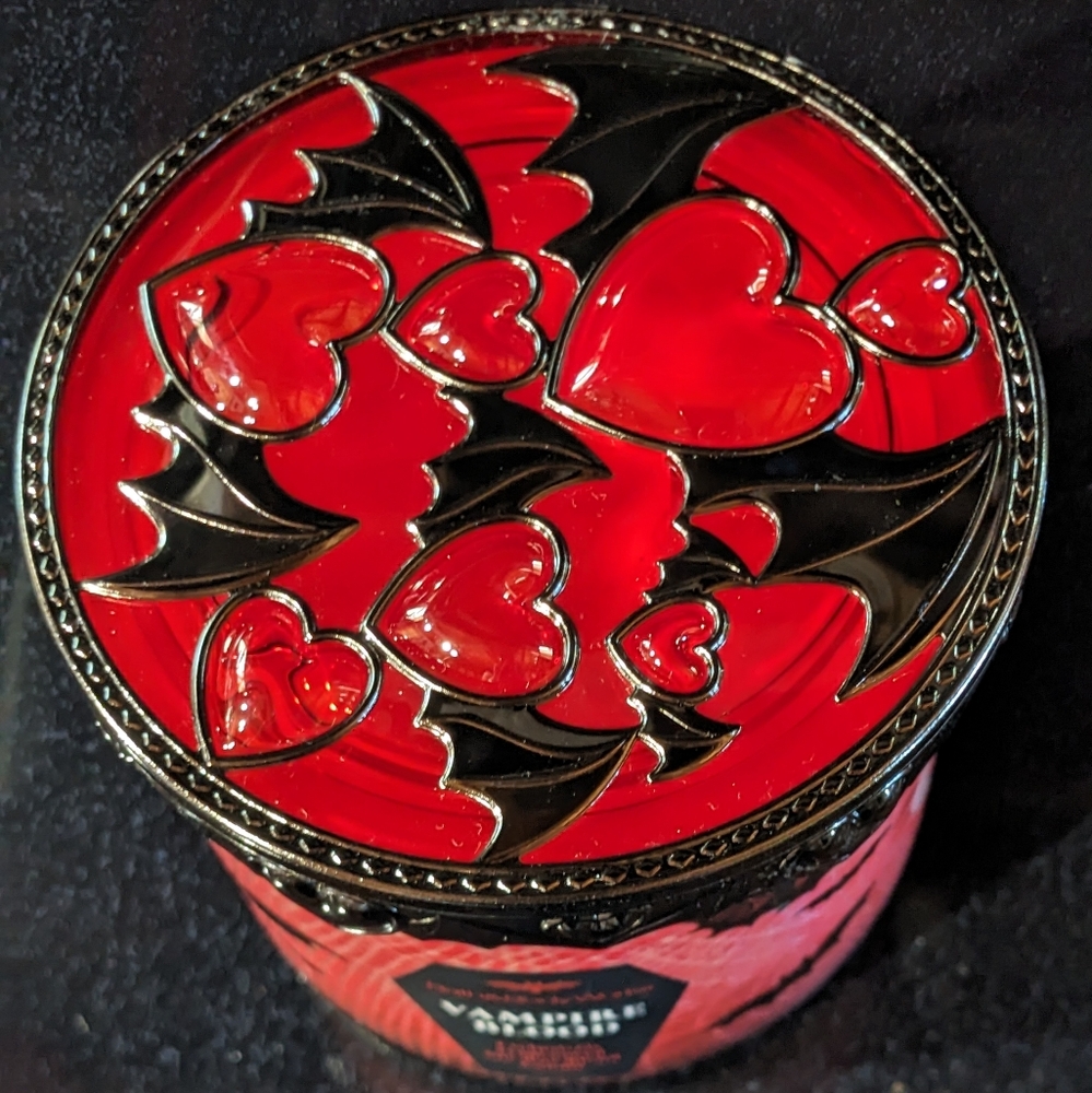 Bath & Body Works Red & Black Vampire Blood 14.5 oz 3 Wick Candle New "2025"